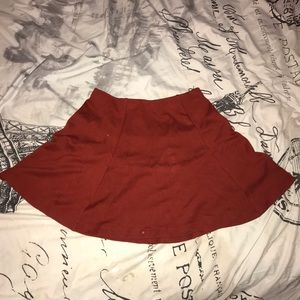 Orangish red skater skirt
